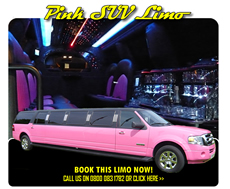 14 Seater Pink Hummer Limo (Ford 4x4)